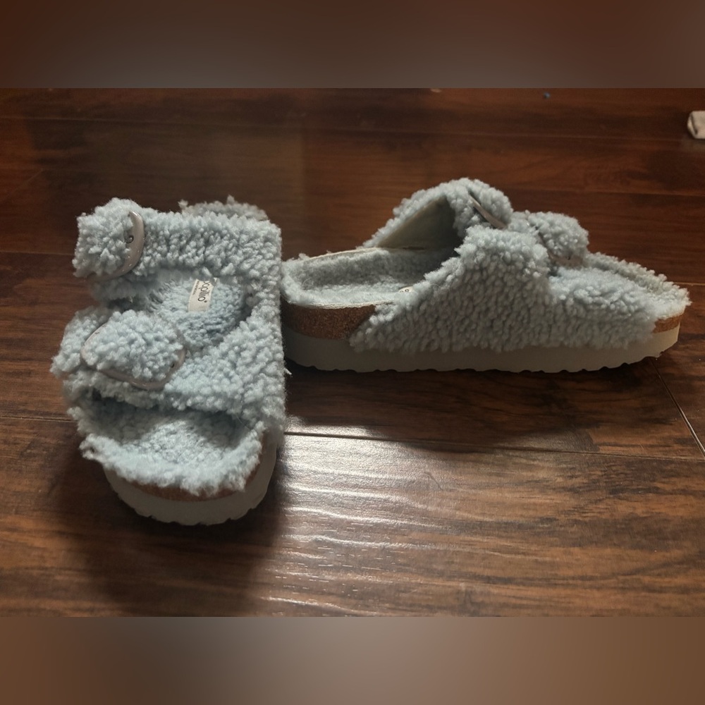 Papillio Birkenstock fluffy blue size 39